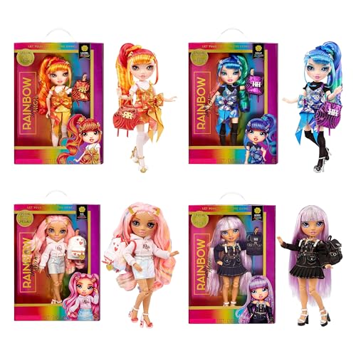 Rainbow Junior High Special Edition - 23 cm große Modepuppe mit Zubehör und aufklappbarem, weichem Rucksack - Geschenk & Sammlerstück für Kinder von 4-12 Jahren - ZUFÄLLIGE Auswahl Rainbow Junior High Special Edition - 23 cm große Modepuppe mit Zubehör und aufklappbarem, weichem Rucksack - Geschenk & Sammlerstück für Kinder von 4-12 Jahren - ZUFÄLLIGE Auswahl von Rainbow High