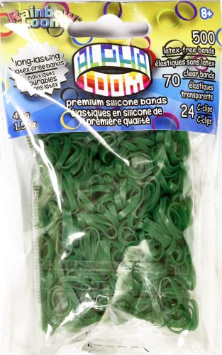 Rainbow Loom 494 B0236 EA Alpha Bands-dunkelgrün (500 x Tasche) von Rainbow Loom