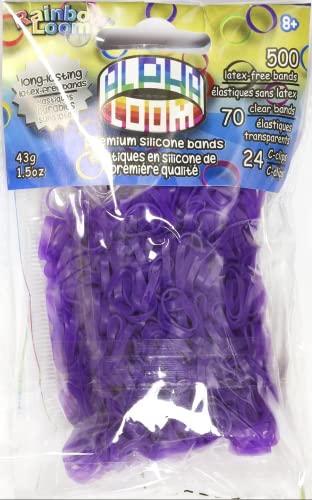 Rainbow Looms B0234 Alpha-Bänder, Violett, 500 Stück von Rainbow Loom