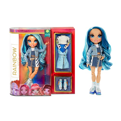 Rainbow High Fashion Doll – Skylar Bradshaw - Blaue Puppe mit Luxus-Outfits, Accessoires und Puppenständer Series 1 Mädchen ab 6 Jahren von Rainbow High