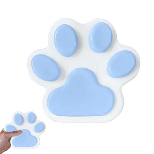 1 Stück XXL Katzenpfoten-Squishy, Riesige Taba Pfoten-Squishy, FuFu Squishys Paw Anti-Stress-Spielzeug, Katzenpfoten-Quetschspielzeug, Sensorisches Knetspielzeug für Kinder und Erwachsene (Blau) von Rainway