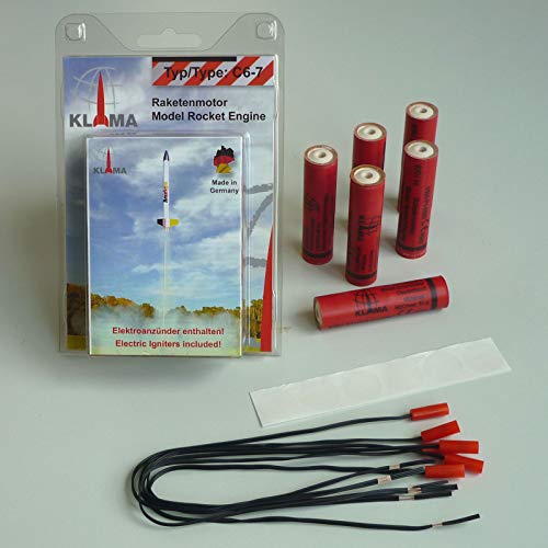Raketentreibsatz C6-7 inkl. Elektrozünder (6 Stück) von Raketenmodellbau Klima GmbH