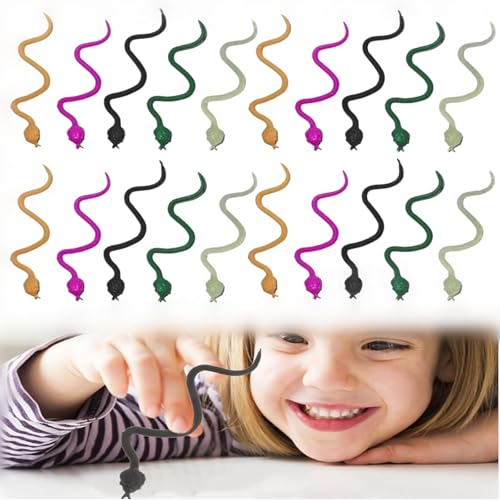 Gefälschte Schlangen Spielzeug,Fake Schlange Spielzeug Realistische,Gummischlange,Kunststoff Schlangen,Realistische Schlangenspielzeuge,Garten-Requisiten Streiche Halloween Party Narrentag,20 Stück Gefälschte Schlangen Spielzeug,Fake Schlange Spielzeug Realistische,Gummischlange,Kunststoff Schlangen,Realistische Schlangenspielzeuge,Garten-Requisiten Streiche Halloween Party Narrentag,20 Stück von Rakiuty