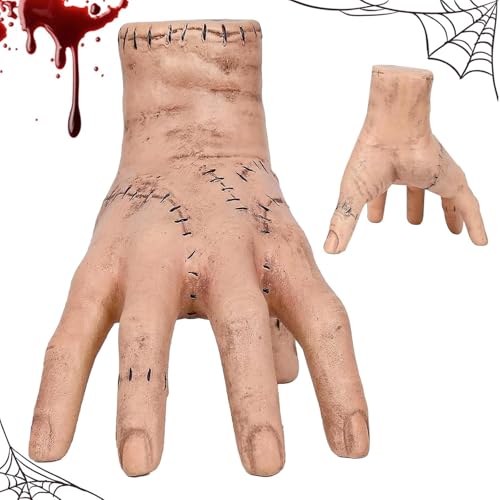 Halloween Wednesday Family Hand, Wednesday Eiskaltes Händchen, Halloween Deko, Horror-Requisiten Geeignet für Halloween und Cosplay von Rakiuty