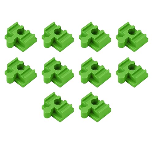 Holzschienen Adapter Verbinder,10 Stück Holzeisenbahn Schienenverbinder,Zubehör Holzeisenbahn,Holzschienen Verbinder,Universal Holzeisenbahn Adapter Set,Für Geburtstagsfeier,Spieltermin (Grün) von Rakiuty