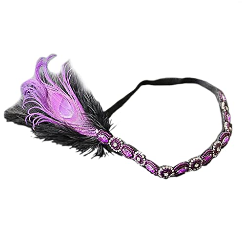 Ralondbey Haarreif mit Federn, Flapper-Stirnband, Maskerade-Kopfschmuck, Karnevals-Kopfschmuck Ralondbey Haarreif mit Federn, Flapper-Stirnband, Maskerade-Kopfschmuck, Karnevals-Kopfschmuck von Ralondbey