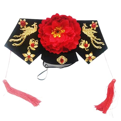 Ralondbey Hut, traditioneller chinesischer königlicher Blumenhut für Damen, ästhetischer Hochzeits-Haarreif, alte Dynastie, Maiden, Rollenspiel, Kostüm Ralondbey Hut, traditioneller chinesischer königlicher Blumenhut für Damen, ästhetischer Hochzeits-Haarreif, alte Dynastie, Maiden, Rollenspiel, Kostüm von Ralondbey