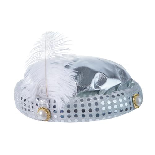 Ralondbey Hut Cosplay Requisiten Kappe für Aladdin Hut Halloween Maskerade Kinder Party Hüte Bühnenshow Federhut Kostüm Zubehör Ralondbey Hut Cosplay Requisiten Kappe für Aladdin Hut Halloween Maskerade Kinder Party Hüte Bühnenshow Federhut Kostüm Zubehör von Ralondbey