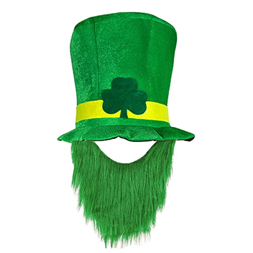 Ralondbey Hut Koboldmützen grün Zylinder mit Kleeblatt Bart St. Patricks Day Koboldhut Geschenke Urlaub Karneval Party Ralondbey Hut Koboldmützen grün Zylinder mit Kleeblatt Bart St. Patricks Day Koboldhut Geschenke Urlaub Karneval Party von Ralondbey