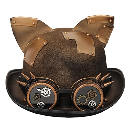 Ralondbey Hut mit breiter Krempe, Damenkostüm, Hut, Steampunk, Cosplay, Party, Requisiten, Hut, Retro-Hut Ralondbey Hut mit breiter Krempe, Damenkostüm, Hut, Steampunk, Cosplay, Party, Requisiten, Hut, Retro-Hut von Ralondbey