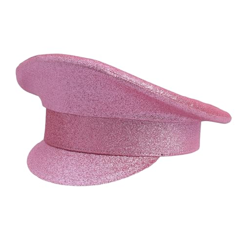 Ralondbey Modischer Militärhut für Mädchen und Damen, marineblau, mit rosa Pailletten, für Erwachsene, Teenager, Partykleidung Ralondbey Modischer Militärhut für Mädchen und Damen, marineblau, mit rosa Pailletten, für Erwachsene, Teenager, Partykleidung von Ralondbey