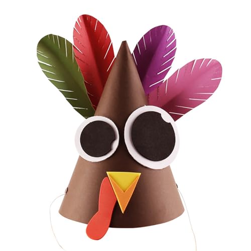 Ralondbey Truthahn-Hut-Kostüm für Kinder, Teenager, für Thanksgiving, Party-Dekorationen, lustiger Hut für Kostüm, Cosplay Ralondbey Truthahn-Hut-Kostüm für Kinder, Teenager, für Thanksgiving, Party-Dekorationen, lustiger Hut für Kostüm, Cosplay von Ralondbey