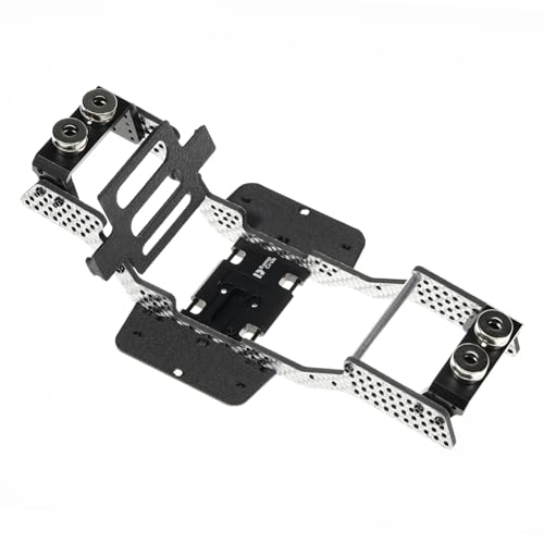 RampCrab Carbon Fiber Chassis Kit for SCX24, 7° Angled Skid, LCG Chassis Kit for Axial SCX24 C10, JLU, Bronco, Deadbolt, Silvery von RampCrab