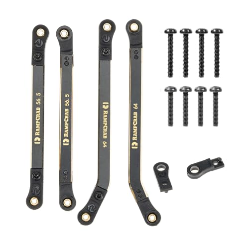 RampCrab High Clearance 4 Glieder-Set für SCX24 GX 470, Messingglieder-Set, nur hinten, 4 Stück, schwarz RampCrab High Clearance 4 Glieder-Set für SCX24 GX 470, Messingglieder-Set, nur hinten, 4 Stück, schwarz von RampCrab