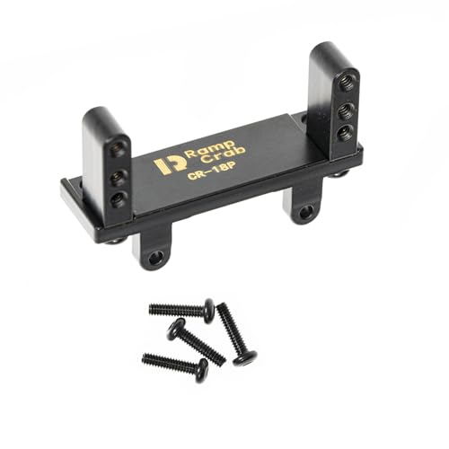 RampCrab Servohalterung für CR18P, verstellbare Servo-Halterung, 1/18 RC Auto-Lenk-Servohalterung für CR18P EVO & EVO PRO Upgrade-Teile, Messing, Schwarz RampCrab Servohalterung für CR18P, verstellbare Servo-Halterung, 1/18 RC Auto-Lenk-Servohalterung für CR18P EVO & EVO PRO Upgrade-Teile, Messing, Schwarz von RampCrab