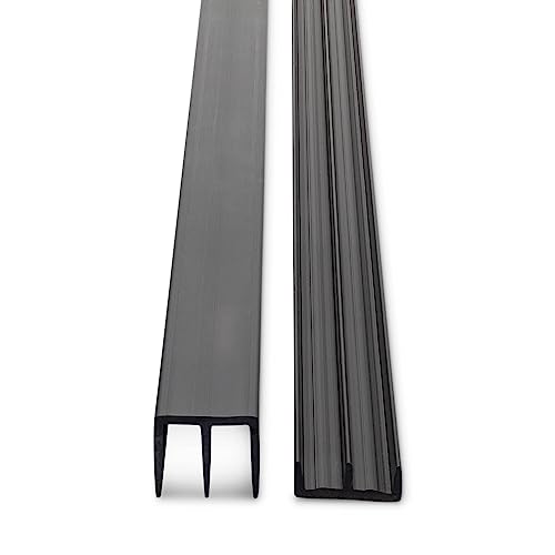 Randall Manufacturing Kunststoff-Schiebetürschiene, 6,35 mm (1/4 Zoll), Schwarz, 1,2 m lang von Randall Manufacturing Co., Inc