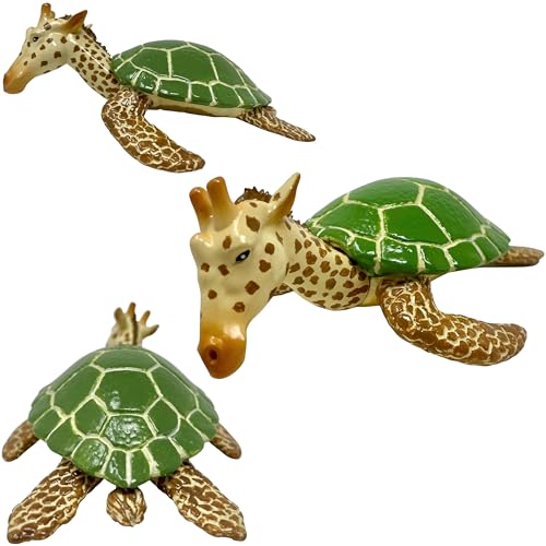 Randimals Schildkröte & Giraffe Tierspielzeug - Girtle Giraffe & Schildkröte Hybrid Figur Realistische Tiere Spielzeug - Robuste & Einzigartige Tierfiguren - Miniatur Tierfiguren Randimals Schildkröte & Giraffe Tierspielzeug - Girtle Giraffe & Schildkröte Hybrid Figur Realistische Tiere Spielzeug - Robuste & Einzigartige Tierfiguren - Miniatur Tierfiguren von Randimals