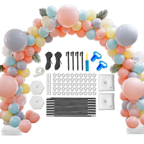 Ballon Set, Ballonbogen Gestell Mit Fuß, Wiederverwendbar Ballonbogen Gestell Für Hochzeit, Einstellbare Luftballon Mit Ständer, Verstellbarer Girlandständer Hochzeitsdekorationskit Ballon Set, Ballonbogen Gestell Mit Fuß, Wiederverwendbar Ballonbogen Gestell Für Hochzeit, Einstellbare Luftballon Mit Ständer, Verstellbarer Girlandständer Hochzeitsdekorationskit von Ranley