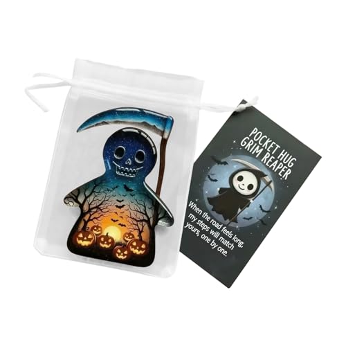 Ghost Pocket Cards, Halloween Emotionalsupport Ghost Pocket, Hug Tokens with Encouragement Card, Motivationskarten Mit Unterstützenden Botschaften, Umarmungs Inspirierender Karten Charme von Ranley