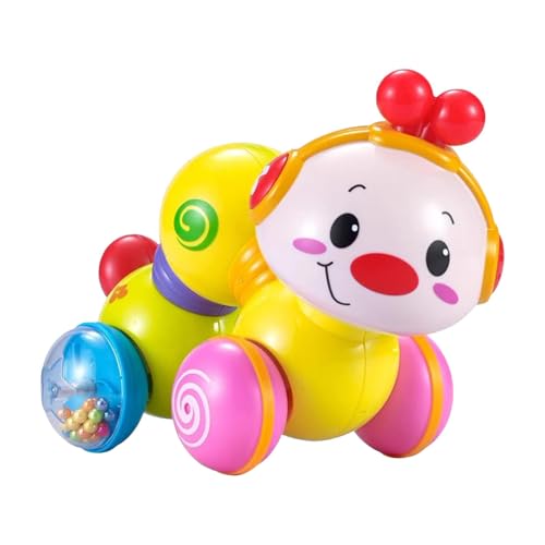 Ranley Crawling Caterpillar Toy, Musical Walking Toy | Kreative Cartoon Musical Caterpillar mit Licht | Light-up Move and Walk Toy für 6-18 Monate zum Geburtstag, Ostern im Alter von 6 bis 18 Monaten von Ranley