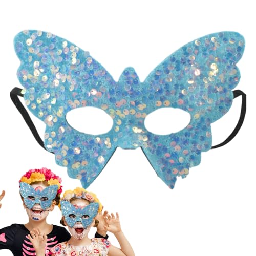 Ranley Pailletten-Gesichtsbedeckung, Maskerade-Party-Gesichtsbedeckung - Bling Masquerade Gesichtsbedeckung für Frauen | Halbe Gesichtsbedeckung mit Pailletten-Design, für Mädchen, Kostüm, Party, von Ranley
