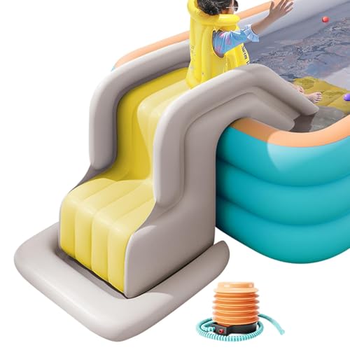 Ranley Poolrutsche Für Oberirdische Pools, Aufblasbare Wasserrutsche, Aufblasbare Rutsche Schritt Für Kinder, Outdoor-Spielzeug-Spielcenter-Wasserrutschen, Vergnügungspark-Wasserrutsche Ranley Poolrutsche Für Oberirdische Pools, Aufblasbare Wasserrutsche, Aufblasbare Rutsche Schritt Für Kinder, Outdoor-Spielzeug-Spielcenter-Wasserrutschen, Vergnügungspark-Wasserrutsche von Ranley