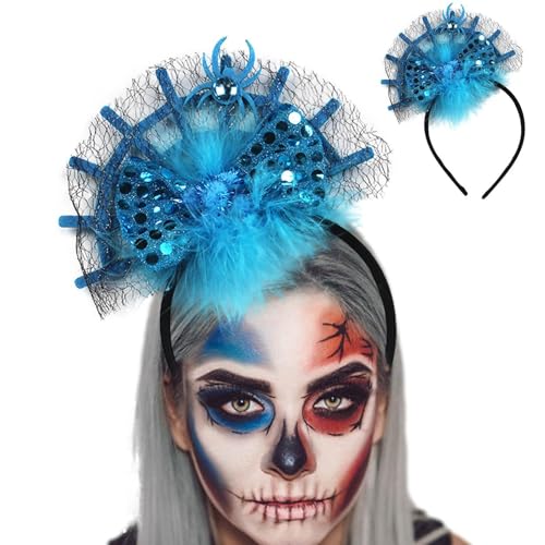 Ranley Spinnen-Haarband, Spinnen-Haarband,Kreativer glänzender Haarreifen mit Spinne - Spinnen-Kopfbedeckung, leichte Kostüm-Kopfbedeckung für Cosplay, Abschlussball-Party von Ranley