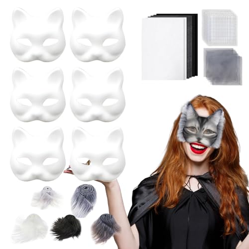 Ranley Tiergesichtsmasken Für Kinder, Gesichtsbedeckung Bastelset, Kostüm Für Mädchen Familie Freunde Partys Theater Halloween Weihnachten Fotoshooting Ranley Tiergesichtsmasken Für Kinder, Gesichtsbedeckung Bastelset, Kostüm Für Mädchen Familie Freunde Partys Theater Halloween Weihnachten Fotoshooting von Ranley