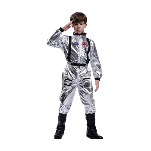 thematys Kostüm | S träfling | Astronaut | Aladdin | Erwachsene Astronaut Kostüm für Kinder mit Helm,Halloween Space Kostüm Anzug Role Play Dress Up Outfit Astronautenkostüm Halloween von Ranley
