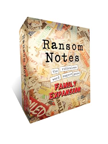 Ransom Notes Erweiterungspaket Family Edition - The Ridiculous Word Magnet Partyspiel, 3+ Spieler von Ransom Notes