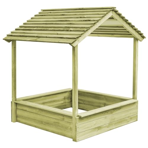 Rantry Gartenhaus mit Sandkasten 128 x 120 x 145 cm aus Kiefernholz, Outdoorspiel für Kinder, Haus auf Stelzen, Waldhaus, Gartenspiele, Dekoration für Möbel Zimmer Rantry Gartenhaus mit Sandkasten 128 x 120 x 145 cm aus Kiefernholz, Outdoorspiel für Kinder, Haus auf Stelzen, Waldhaus, Gartenspiele, Dekoration für Möbel Zimmer von Rantry