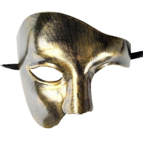 Ranuw Festival Augenmaske Für Maskerade Party Tanz Punk Maske Kostüm Halloween Halbe Gesichtsmaske Für Dekorationen Halloween Maske Halbe Gesichtsmaske Für Männer Karnevalsmaske Für Erwachsene von Ranuw