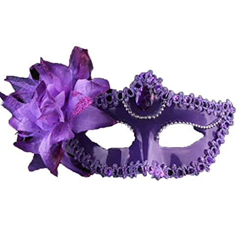 Ranuw Performance Maske Kostüm Dame Halbgesichtsmaske Halloween Feder Karneval Maske Maskerade Party Hochzeit Maske Halbgesichtsmaske für Frauen Cosplay Halloween Party Festival Maske von Ranuw