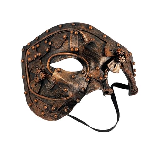 Ranuw Steampunk Cyborgs Maske, Maskerade Maske für Halloween der Opern / Karneval, Ballgeschenk, Herrenmaske, Maskerade Maske der Opern, Halbgesichtsmaske von Ranuw