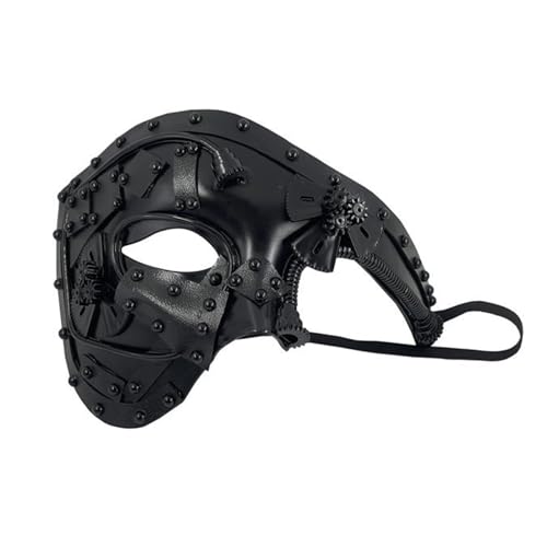 Ranuw Steampunk Cyborgs Maske, Maskerade Maske für Halloween der Opern / Karneval, Ballgeschenk, Herrenmaske, Maskerade Maske der Opern, Halbgesichtsmaske von Ranuw