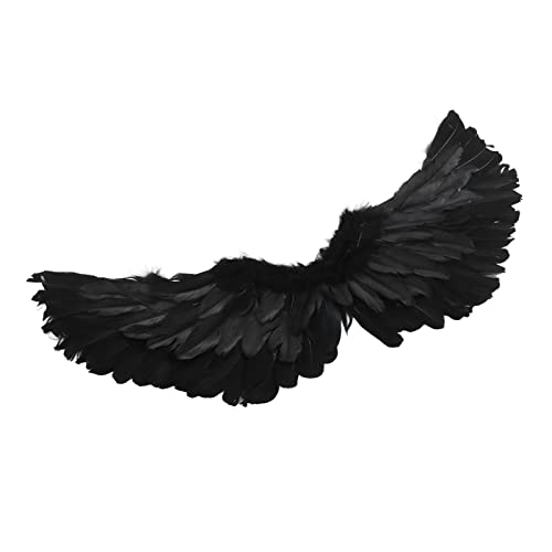 Ranvo Engelsflügel-Kostüm, süßes Engelskostüm-Accessoires zum einfachen Tragen in Kostümpartys für Erwachsene. Große Schwarze Flügel, RanvoKfY-13 von Ranvo