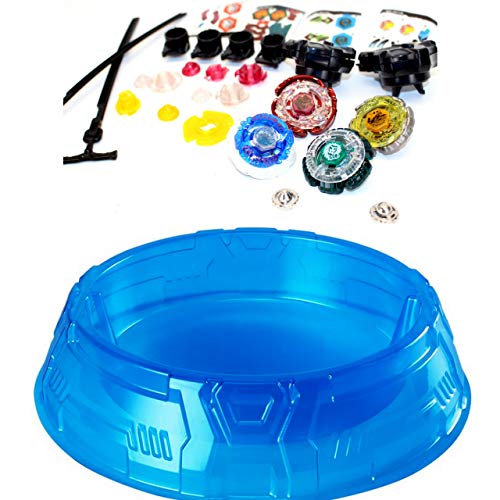 Elrozo 4er Top Set + Arena Kreisel für Metal Fusion 4D Burst Arena Auswahl (Arena 31cm + Set 15 Cyber Pegasus 4er Top) von Rapdity