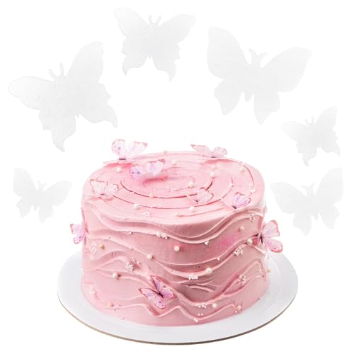 Rapidbok 50 Stück Schmetterlinge Deko Torte Essbar, Essbare Reispapier Kuchen Deko, Tortendeko Schmetterlinge Essbar Weiß, Schmetterling Cupcake Topper für Hochzeit, Geburtstag, Party Kuchendekoration Rapidbok 50 Stück Schmetterlinge Deko Torte Essbar, Essbare Reispapier Kuchen Deko, Tortendeko Schmetterlinge Essbar Weiß, Schmetterling Cupcake Topper für Hochzeit, Geburtstag, Party Kuchendekoration von Rapidbok