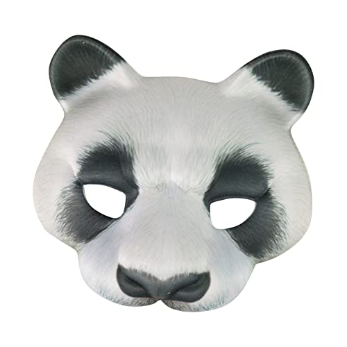 Rappa 197039 Tiermaske Karnevalsmaske faschingsmaske Panda Bär Pandabär für Kinder ab 3 Jahren von Rappa