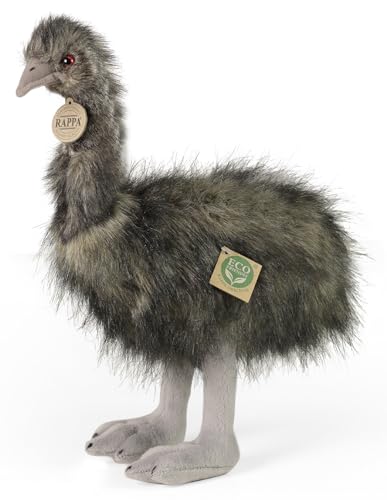 Rappa - 221918 - Vogel, Emu, Plüsch, 34cm x 28cm x 12cm, Handwäsche, ECO-Friendly von Rappa