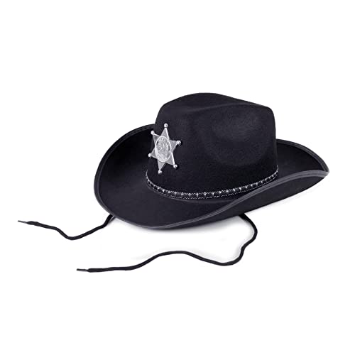 Rappa 324107 Cowboy Hut mit Sheriffstern für Erwachsene von Rappa