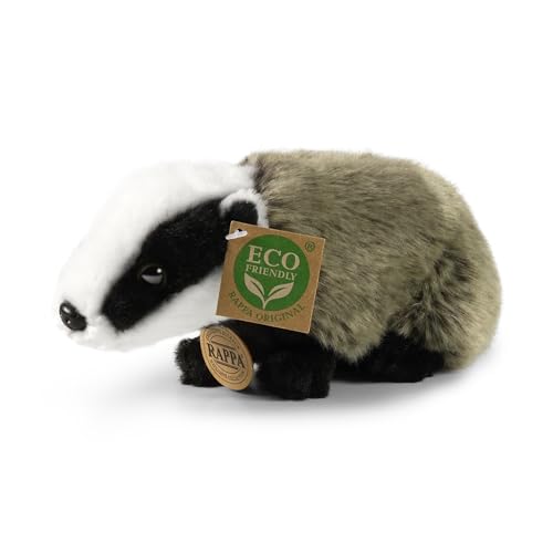 Rappa Plüsch Dachs 22 cm, Kuscheltier, Plüschtier, Stofftier, UMWELTFREUNDLICH von Rappa