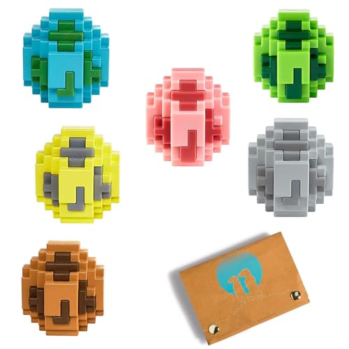 Rappelkiste Spielwaren Spar-Set 182575 - Minecraft - 6 Spawn-Eier, mehrfach Sortiert, garantiert 6 Verschiedene Minifiguren Plus Erdmännchen Geldbörse von Rappelkiste Spielwaren