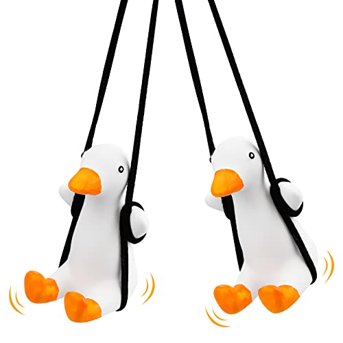Rarihem 2Pcs Auto Anhänger Schaukel Ente Niedliche Auto Rückspiegel Ornamente Schwingende Ente Anhänger Dekoration für Auto und Haus Rarihem 2Pcs Auto Anhänger Schaukel Ente Niedliche Auto Rückspiegel Ornamente Schwingende Ente Anhänger Dekoration für Auto und Haus von Rarihem