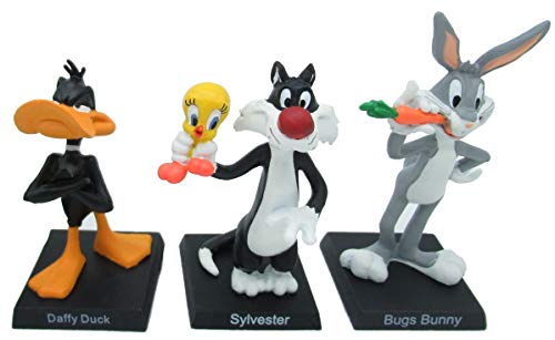 Raro Lotto 3 Figuren aus Metall 3D Kollektion LOONEY TUNES – Bugs Bunny Daffy Duck Silvestro und Tweety – mehrfarbig – 5 cm / 9 cm Raro Lotto 3 Figuren aus Metall 3D Kollektion LOONEY TUNES – Bugs Bunny Daffy Duck Silvestro und Tweety – mehrfarbig – 5 cm / 9 cm von Raro