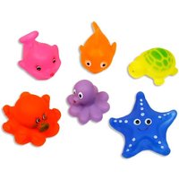 Badetiere als Badewannenspielzeug, 6 Badetierchen Gummi, ca. 6 cm Badetiere als Badewannenspielzeug, 6 Badetierchen Gummi, ca. 6 cm von Rasehorn.com
