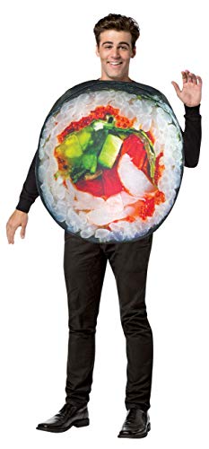 Get Real Sushi-Roll-Halloween-Kostüm, asiatisch, japanisch, für Damen, Herren, Kostüm, Party, Cosplay-Kostüm, Einheitsgröße für Erwachsene Get Real Sushi-Roll-Halloween-Kostüm, asiatisch, japanisch, für Damen, Herren, Kostüm, Party, Cosplay-Kostüm, Einheitsgröße für Erwachsene von Rasta Imposta