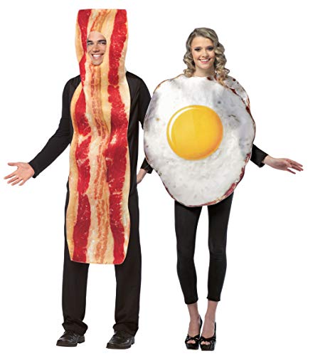 Rasta Imposta Bacon Slice & Fried Egg Couples Halloween Kostüm Set, Erwachsene, Einheitsgröße Rasta Imposta Bacon Slice & Fried Egg Couples Halloween Kostüm Set, Erwachsene, Einheitsgröße von Rasta Imposta