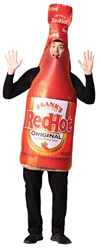 Rasta Imposta Frank's Red Hot Sauce Bottle Halloween-Kostüm, Büffel, würziges Gewürz, lustiges Kostüm, für Herren und Damen, Einheitsgröße Rasta Imposta Frank's Red Hot Sauce Bottle Halloween-Kostüm, Büffel, würziges Gewürz, lustiges Kostüm, für Herren und Damen, Einheitsgröße von Rasta Imposta