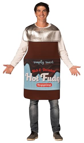 Rasta Imposta Hot Fudge Sauce Jar Halloween-Kostüm, Damen und Herren, Erwachsene, Einheitsgröße Rasta Imposta Hot Fudge Sauce Jar Halloween-Kostüm, Damen und Herren, Erwachsene, Einheitsgröße von Rasta Imposta